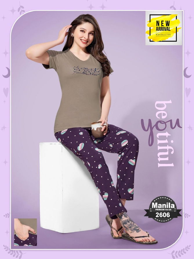 Vol Jc 2601 Summer Special Shinker Hosiery Cotton Night Suit Wholesalers In Surat
